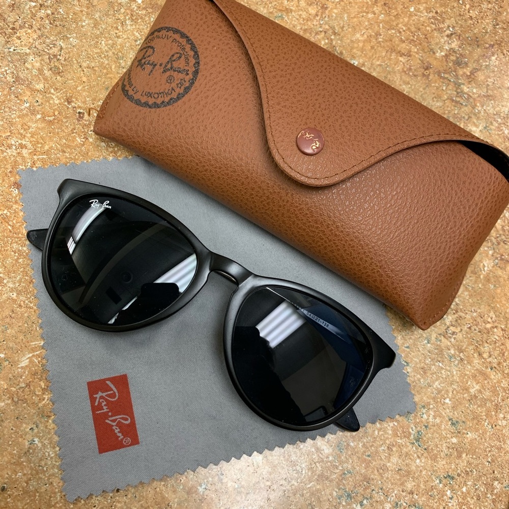 Ray Ban Erika Black Polarized Sunglasses